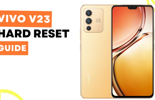 Vivo V23 hard reset