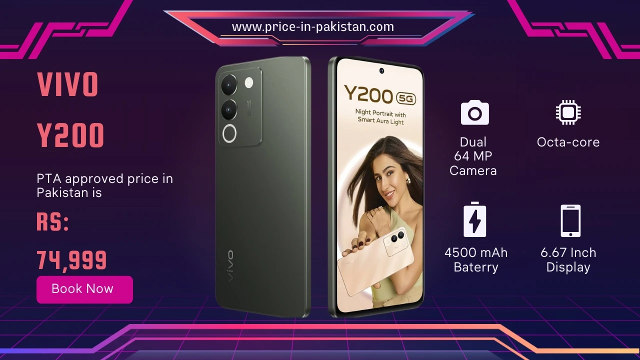Vivo Y200 5G Price in Pakistan 74,999